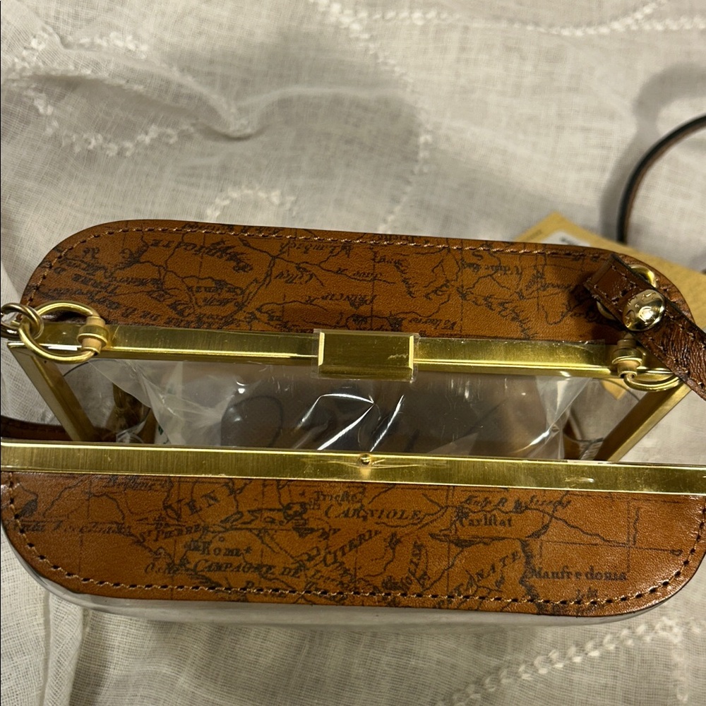 NWT Patricia Nash Anselma Riot rust camera bag purse leather w/ removable strap - Picture 8 of 15